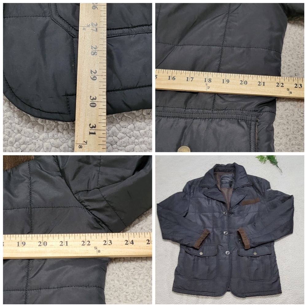 Sean John New York  Quilted Puffer Button Front Corduroy Trim Jacket XL - Picture 8 of 10